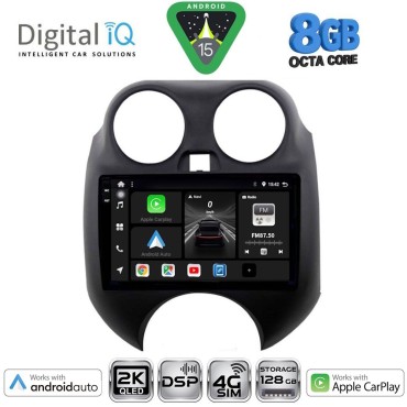 DIGITAL IQ BXF 11459_CPAA (9inc) MULTIMEDIA TABLET for NISSAN MICRA mod. 2010-2014