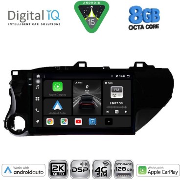 DIGITAL IQ BXF 11721_CPAA (10inc) MULTIMEDIA TABLET for TOYOTA HILUX mod. 2017&gt;