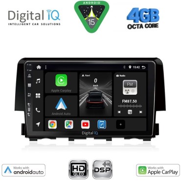 DIGITAL IQ BXF 6191_CPAA (9inc) MULTIMEDIA TABLET for HONDA CIVIC mod. 2016&gt;