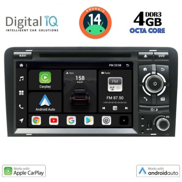 DIGITAL IQ BXF 649_CPAA (7" DVD) MULTIMEDIA SYSTEM for AUDI A3 mod. 2003-2012