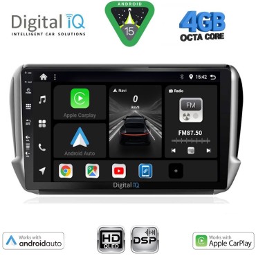 DIGITAL IQ BXF 6508_CPAA (10inc) MULTIMEDIA TABLET for PEUGEOT 208-2008 mod. 2012-2021 DIGITAL IQ BXF 6508_CPAA (10inc) MULTIMEDIA TABLET for PEUGEOT 208-2008 mod. 2012-2021