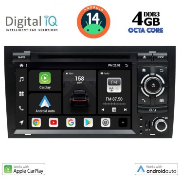 DIGITAL IQ BXF 650_CPAA (7'' DVD) MULTIMEDIA SYSTEM for AUDI A4 mod. 2002-2008