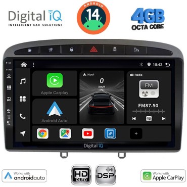 DIGITAL IQ BXF 6513GR_CPAA (9inc) MULTIMEDIA TABLET for PEUGEOT 308 mod.2007-2012 - RCZ mod.2009-2015 (GREY)