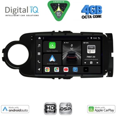 DIGITAL IQ BXF 6737BL_CPAA (9inc) MULTIMEDIA TABLET for TOYOTA YARIS mod. 2011-2015 (BLACK)