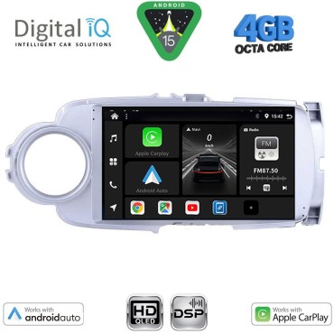 DIGITAL IQ BXF 6737SL_CPAA (9inc) MULTIMEDIA TABLET for TOYOTA YARIS mod. 2011-2015 (SILVER)