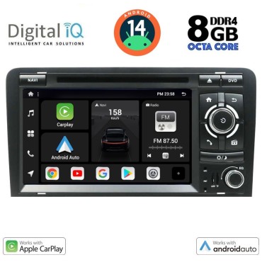 DIGITAL IQ BXF 749_CPAA (7'' DVD) MULTIMEDIA SYSTEM for AUDI A3 mod. 2003-2012