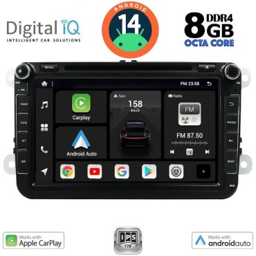 DIGITAL IQ BXF 779_CPAA (8" DVD) MULTIMEDIA SYSTEM for VW – SKODA – SEAT GROUP mod. 2004-2014