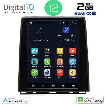 DIGITAL IQ BX 2947_CPA (LOW VERSION) TESLA STYLE for RENAULT CLIO - CAPTUR mod. 2019&gt;