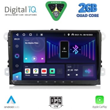 DIGITAL IQ BXH 380_CPA (9' DECK) MULTIMEDIA SYSTEM for VW - SKODA - SEAT mod. 2004-2014