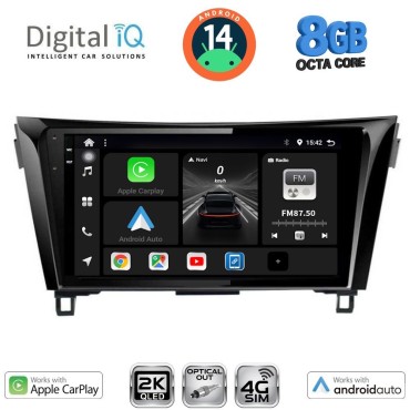 DIGITAL IQ BXK 20468_CPAA (10inc) MULTIMEDIA TABLET for NISSAN QASHQAI - XTRAIL mod. 2014-2021