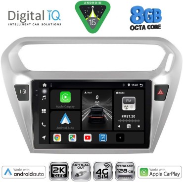 DIGITAL IQ BXK 20511SL_CPAA (9inc) MULTIMEDIA TABLET for CITROEN ELYSEE – PEUGEOT 301 mod. 2013&gt; (SILVER)