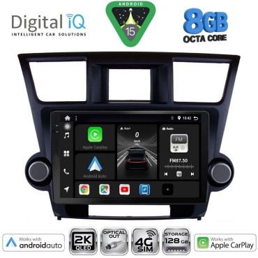 DIGITAL IQ BXK 20719_CPAA (10inc) MULTIMEDIA TABLET for TOYOTA HIGHLANDER mod. 2008-2015