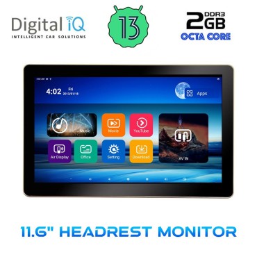 DIGITAL IQ CV1180_HR 11.6” HEADREST MONITOR