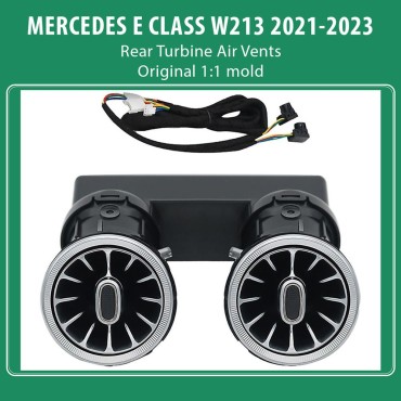 DIQ AMBIENT 8176 IB MERCEDES E REAR AIRVENTS (Digital iQ Rear Turbine Air Vent Ambient Light Kit MERCEDES E mod. 2021-2023)