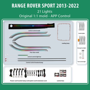 DIQ AMBIENT RANGE ROVER SPORT (TRIM) mod. 2013-2022, 21 Lights