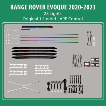 DiQ AMBIENT RANGE ROVER EVOQUE (TRIM) mod. 2020-2023, 28 Lights