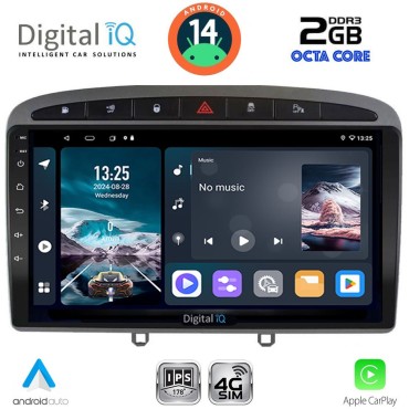DIGITAL IQ RTG 4513GR_CPA (9inc) MULTIMEDIA TABLET for PEUGEOT 308 mod.2007-2012 - RCZ mod.2009-2015 (GREY)