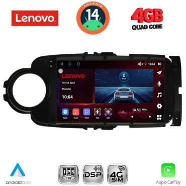 LENOVO SSV 8737BL_CPA (9inc) MULTIMEDIA TABLET for TOYOTA YARIS mod. 2011-2015 (BLACK)