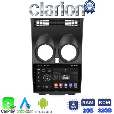 CLARION GL31001 Οθόνη OEM Multimedia Αυτοκινήτου για NISSAN QASHQAI 2007 > 2013 (CarPlay/AndroidAuto/BT/GPS/WIFI/GPRS)