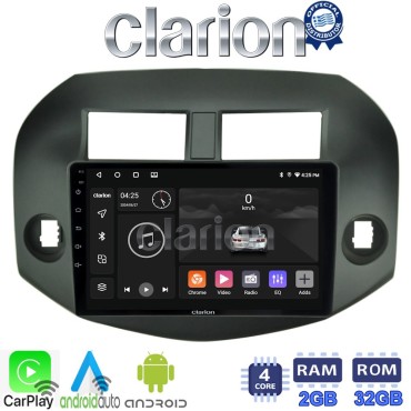 CLARION GL31018B Οθόνη OEM Multimedia Αυτοκινήτου για Toyota Rav4 2007 > 2012 (CarPlay/AndroidAuto/BT/GPS/WIFI/GPRS)