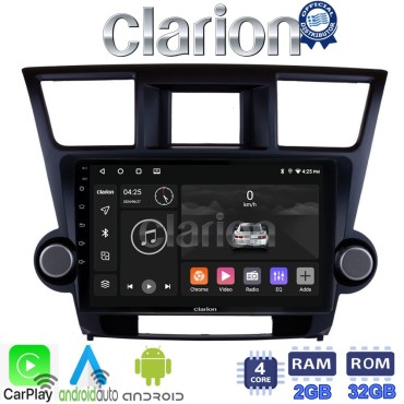 CLARION GL31089 Οθόνη OEM Multimedia Αυτοκινήτου για Toyota Highlander 2008 > 2015 (CarPlay/AndroidAuto/BT/GPS/WIFI/GPRS)