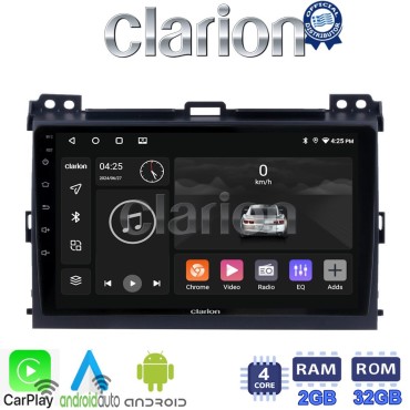 CLARION GL31384 Οθόνη OEM Multimedia Αυτοκινήτου για TOYOTA LANDCRUISER J100 2003>2009   (CarPlay/AndroidAuto/BT/GPS/WIFI/GPRS)