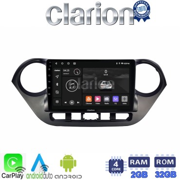 CLARION GL31406 Οθόνη OEM Multimedia Αυτοκινήτου για Hyundai i10 2014> (CarPlay/AndroidAuto/BT/GPS/WIFI/GPRS)