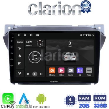 CLARION GL31449 Οθόνη OEM Multimedia Αυτοκινήτου για Suzuki Alto 2009>2016 (CarPlay/AndroidAuto/BT/GPS/WIFI/GPRS)