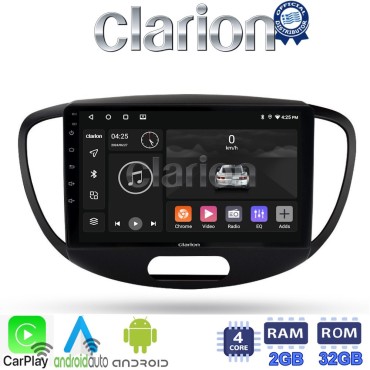 CLARION GL31455 Οθόνη OEM Multimedia Αυτοκινήτου για HYUNDAI i10 2008>2013 (CarPlay/AndroidAuto/BT/GPS/WIFI/GPRS)