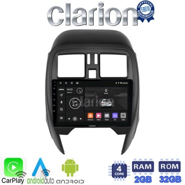 CLARION GL31460 Οθόνη OEM Multimedia Αυτοκινήτου για Nissan Micra K13 2010 > 2016 (CarPlay/AndroidAuto/BT/GPS/WIFI/GPRS)