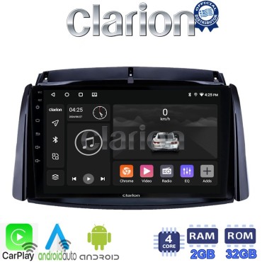 CLARION GL31498 Οθόνη OEM Multimedia Αυτοκινήτου για Renault Koleos 2006>2017 (CarPlay/AndroidAuto/BT/GPS/WIFI/GPRS)
