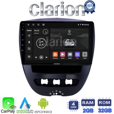 CLARION GL31560 Οθόνη OEM Multimedia Αυτοκινήτου για Aygo & C1 & 107 '05>'14 (CarPlay/AndroidAuto/BT/GPS/WIFI/GPRS)