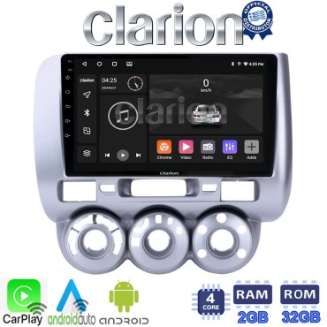 CLARION GL31730 Οθόνη OEM Multimedia Αυτοκινήτου για HONDA JAZZ 2002>2009 (CarPlay/AndroidAuto/BT/GPS/WIFI/GPRS)