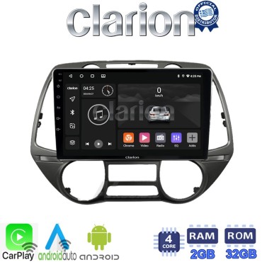 CLARION GL31837 Οθόνη OEM Multimedia Αυτοκινήτου για Hyundai i20 2008 > 2014 (CarPlay/AndroidAuto/BT/GPS/WIFI/GPRS)