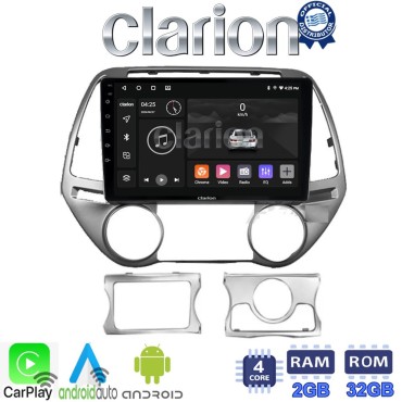 CLARION GL31839 Οθόνη OEM Multimedia Αυτοκινήτου για HYUNDAI i20 2008>2013 (CarPlay/AndroidAuto/BT/GPS/WIFI/GPRS)