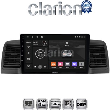 CLARION GL32010B Οθόνη OEM Multimedia Αυτοκινήτου για Toyota Corolla 2000 > 2007 (CarPlay/AndroidAuto/BT/GPS/WIFI/GPRS)