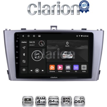 CLARION GL32027 Οθόνη OEM Multimedia Αυτοκινήτου για TOYOTA AVENSIS T27 2009 > 2016  (CarPlay/AndroidAuto/BT/GPS/WIFI/GPRS)