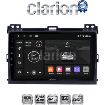 CLARION GL32384 Οθόνη OEM Multimedia Αυτοκινήτου για TOYOTA LANDCRUISER J100 2003>2009   (CarPlay/AndroidAuto/BT/GPS/WIFI/GPRS)