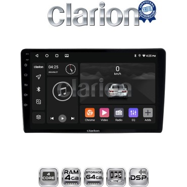 CLARION GL32402UP Οθόνη OEM Multimedia Αυτοκινήτου για Toyota Yaris 1999 > 2005 (CarPlay/AndroidAuto/BT/GPS/WIFI/GPRS)