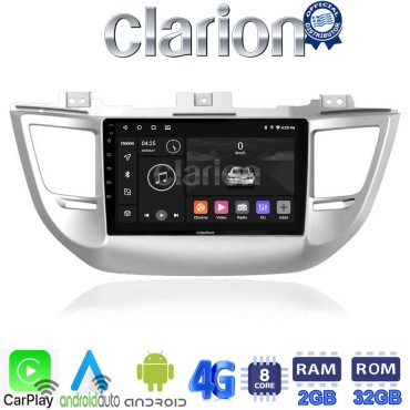 CLARION GL71361 Οθόνη OEM Multimedia Αυτοκινήτου για Hyundai Tucson 2015 < 2019 (CarPlay/AndroidAuto/BT/GPS/WIFI/GPRS)