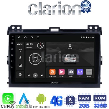 CLARION GL71384 Οθόνη OEM Multimedia Αυτοκινήτου για TOYOTA LANDCRUISER J100 2003>2009   (CarPlay/AndroidAuto/BT/GPS/WIFI/GPRS)