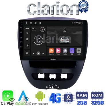 CLARION GL71560 Οθόνη OEM Multimedia Αυτοκινήτου για Aygo & C1 & 107 '05>'14 (CarPlay/AndroidAuto/BT/GPS/WIFI/GPRS)