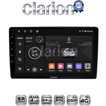 CLARION GL72238 Οθόνη OEM Multimedia Αυτοκινήτου για Ford Focus 07 > 11 - Mondeo 07 > 14 – Galaxy 07 > 14 – S-Max 08 > 14 (CarPlay/AndroidAuto/BT/GPS/WIFI/GPRS)