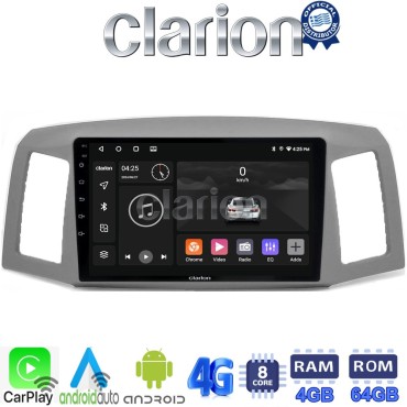 CLARION GL72307 Οθόνη OEM Multimedia Αυτοκινήτου για Jeep Grand Cherokee 2004 > 2011 (CarPlay/AndroidAuto/BT/GPS/WIFI/GPRS)