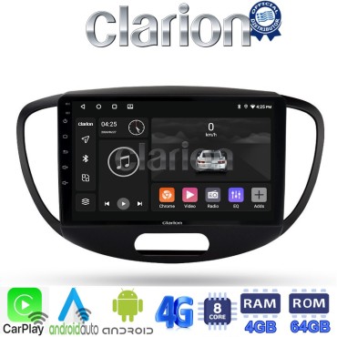 CLARION GL72455 Οθόνη OEM Multimedia Αυτοκινήτου για HYUNDAI i10 2008>2013 (CarPlay/AndroidAuto/BT/GPS/WIFI/GPRS)
