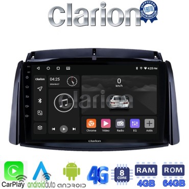 CLARION GL72498 Οθόνη OEM Multimedia Αυτοκινήτου για Renault Koleos 2006>2017 (CarPlay/AndroidAuto/BT/GPS/WIFI/GPRS)