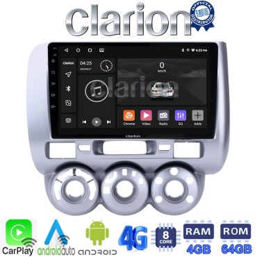 CLARION GL72730 Οθόνη OEM Multimedia Αυτοκινήτου για HONDA JAZZ 2002>2009 (CarPlay/AndroidAuto/BT/GPS/WIFI/GPRS)