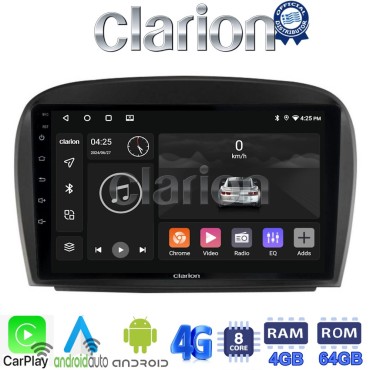 CLARION GL72817 Οθόνη OEM Multimedia Αυτοκινήτου για Mercedes SL 2009 > 2014 (CarPlay/AndroidAuto/BT/GPS/WIFI/GPRS)