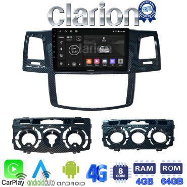 CLARION GL72821 Οθόνη OEM Multimedia Αυτοκινήτου για TOYOTA HILUX 2005>2016 (CarPlay/AndroidAuto/BT/GPS/WIFI/GPRS)