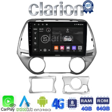 CLARION GL72839 Οθόνη OEM Multimedia Αυτοκινήτου για HYUNDAI i20 2008>2013 (CarPlay/AndroidAuto/BT/GPS/WIFI/GPRS)